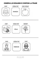 anteprima - Esercizi - Osserva le immagini e componi la frase - Pagina 1