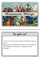 Vorschau - Stationenlernen - Wissenskartei Wikinger 🛡️⛵ | 16 Themenkarten inkl. Fragen & Lösungen | Klasse 3 bis 4 | Sachunterricht und Lesen - Seite 3