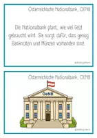 Vorschau - Bildkarten - Der Weg des Geldes - einfacher Bargeldkreislauf - Seite 1
