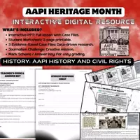 Vista previa - Hojas de trabajo - AAPI Heritage Month | Interactive Inquiry (KS3-KS4) - Portada