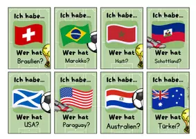 Vorschau - Spiele - WM 2026 | Lesespiel | Teilnehmende Länder | 48 Karten mit Flaggen - Seite 2