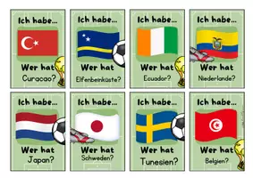 Vorschau - Spiele - WM 2026 | Lesespiel | Teilnehmende Länder | 48 Karten mit Flaggen - Seite 3