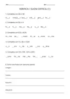 anteprima - Serie di lezioni - Verifiche suoni difficili. Classe II/III primaria - Pagina 1