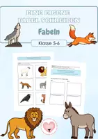 Vorschau - Arbeitsblätter - Fabeln - Deckblatt