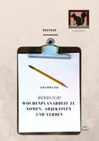 Vorschau - Arbeitsblätter - Wochenplan Grammatik (Nomen, Adjektive, Verben) - Deckblatt