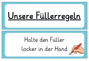 Vorschau - Bildkarten - Füllerregeln Aushang - Seite 2