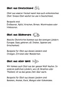 Vorschau - Text - Kurze Infotexte "Obst aus aller Welt" - Deckblatt