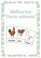 Vorschau - Bildkarten - Picture-Cards "Farm animals" - Deckblatt