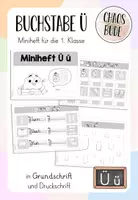 Vorschau - Arbeitsblätter - Miniheft Ü ü - Buchstabeneinführung - Deckblatt