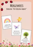 Vorschau - Bildkarten - Frühlings-Bewegung - Morgenkreiskarten für den Kindergarten - Deckblatt