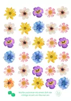 Vorschau - Arbeitsblätter - Blumen würfeln und pflücken - Seite 1