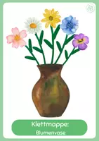 Vorschau - Spiele - Klettmappe Blumenvase Frühling - Deckblatt