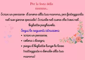 anteprima - Materiale interattivo - UN PENSIERO PER LA MAMMA - Pagina 1