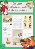 Vorschau - Stundenentwürfe - Leben Römer Wohnen Arbeiten Freizeit Unterrichtseinheit - Deckblatt