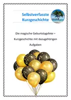 Vorschau - Arbeitsblätter - Selbstverfasste Kurzgeschichte mit Aufgaben - Deckblatt