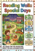 Vorschau - Bildkarten - Reading / Story Walk: Special Days (USA), 3-fach differenziert, inkl. Wort-/Bildkarten und Audios - Deckblatt
