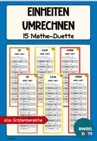 Vorschau - Stationenlernen - Mathe-Duett/Duo Einheiten Länge Volumen Fläche Zeit Geld Masse_Gewicht - Deckblatt
