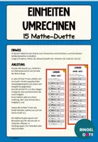 Vorschau - Stationenlernen - Mathe-Duett/Duo Einheiten Länge Volumen Fläche Zeit Geld Masse_Gewicht - Seite 1