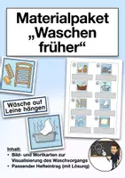 Vorschau - Arbeitsblätter - Materialpaket "Waschen früher" (Sachunterricht) - Deckblatt