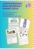Vista previa - Hojas de trabajo - PACK: COMPRENSIÓN LECTORA PRIMER GRADO - página 1