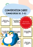 Vorschau - Spiele - Summer break: 36 Conversation cards (Klassen 5-6) + Ideen zum Einsatz im Unterricht - Deckblatt