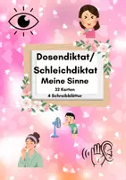 Vorschau - Arbeitsblätter - Dosendiktat / Schleichdiktat Meine Sinne 👀 Schreiben & Verstehen (32 Karten + Zusatzaufgaben) - Deckblatt
