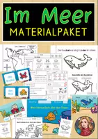 Vorschau - Spiele - Meerestiere Materialpaket Klasse 1, 2 - Deckblatt