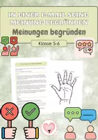Vorschau - Arbeitsblätter - Meinungen begründen - Deckblatt