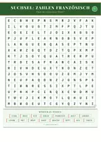 Vorschau - Arbeitsblätter - Suchsel: Zahlen Französisch – Wortsuchrätsel | Französisch Klasse 6 - Deckblatt