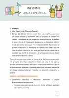 Vista previa - Refuerzo / NEE / Materiales de apoyo - Informe Trimestral para Alumno con TEA (6 años) - Portada