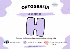 Vista previa - Juegos / Gamificación - Ortografía para traballar a memoria visual: a letra H. Galego. - página 1