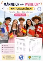 Vorschau - Arbeitsblätter - pays nationalités französisch - Deckblatt