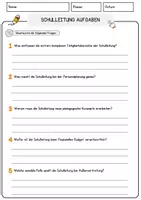 Vorschau - Arbeitsblätter - Schulleitung Aufgaben Arbeitsblätter mit Fragen + Lösungen Lesetext - Seite 3