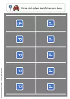 Vorschau - Arbeitsblätter - Straßen Formen – Geometrische Formen nachspuren mit Autos | Feinmotorik & visuelle Wahrnehmung fördern - Seite 3