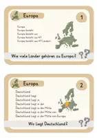 Vorschau - Arbeitsblätter - Treppensätze Europa (Leseübung) - Seite 1