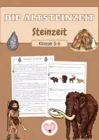 Vorschau - Arbeitsblätter - Steinzeit - Deckblatt