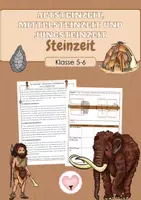 Vorschau - Arbeitsblätter - Steinzeit - Deckblatt