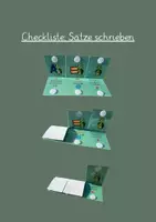 Vorschau - Arbeitsblätter - Checkliste: Sätze schreiben (Schritt für Schritt) - Deckblatt