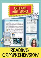 Vorschau - Arbeitsblätter - Englisch Klasse 7–8 – AI Reading Comprehension & Grammatik - Deckblatt