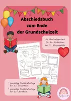 Vorschau - Mal- und Bastelvorlagen - Abschiedsbuch zum Ende der Grundschulzeit_Klasse 4 - Deckblatt