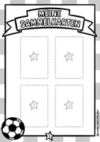 Vorschau - Spiele - Bastelvorlage Ausmalheft "Fussball-Sammelalbum" mit Sammelkarten - Seite 2