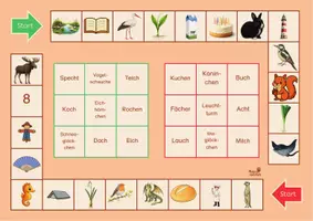 Vorschau - Stationenlernen - Wörter mit ch - Bingo, 2-fach differenziert - Seite 3