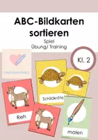 Vorschau - Spiele - ABC Bildkarten sortieren - Deckblatt