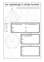 Vorschau - Arbeitsblätter - Regelmässige 6seitige Pyramide - Seite 1