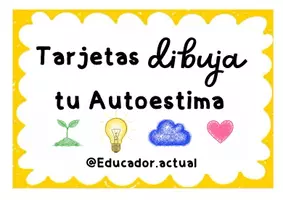 Vista previa - Tarjetas / Manipulativos - Tarjetas Dibuja tu Autoestima - página 1