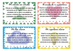 Vista previa - Tarjetas / Manipulativos - Tarjetas Dibuja tu Autoestima - página 3