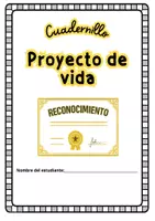 Vista previa - Hojas de trabajo - Cuadernillo proyecto de vida - página 1