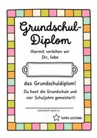 Vorschau - Poster - Grundschuldiplom. Abschluss Klasse 4 - Seite 1