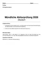Vorschau - Klassenarbeiten - Abiturprüfung Deutsch mündlich Kleist Erpenbeck - Deckblatt