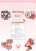 Vorschau - Arbeitsblätter - Werbung - Deckblatt